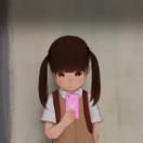 小女孩接东西